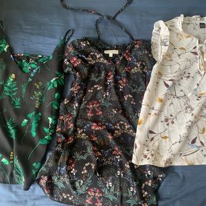 Floral Blouse bundle tank tops